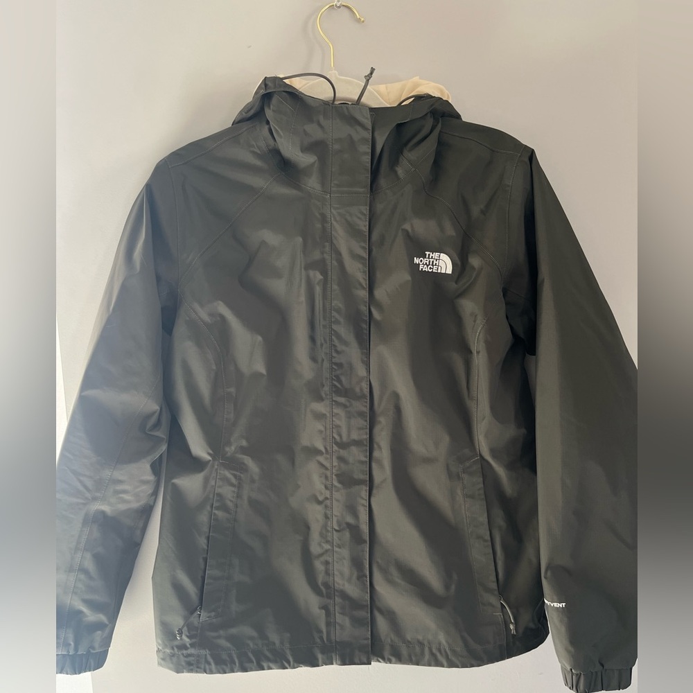 Northface Women’s Olive Green Rain Jacket Size Small